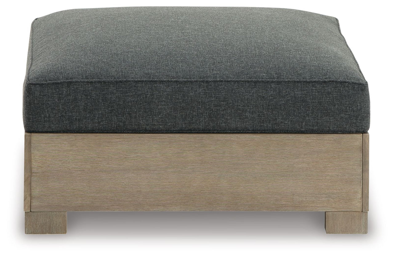 Citrine Park - Ottoman With Cushion - Brown