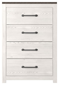 Gerridan - Four Drawer Chest - White / Gray