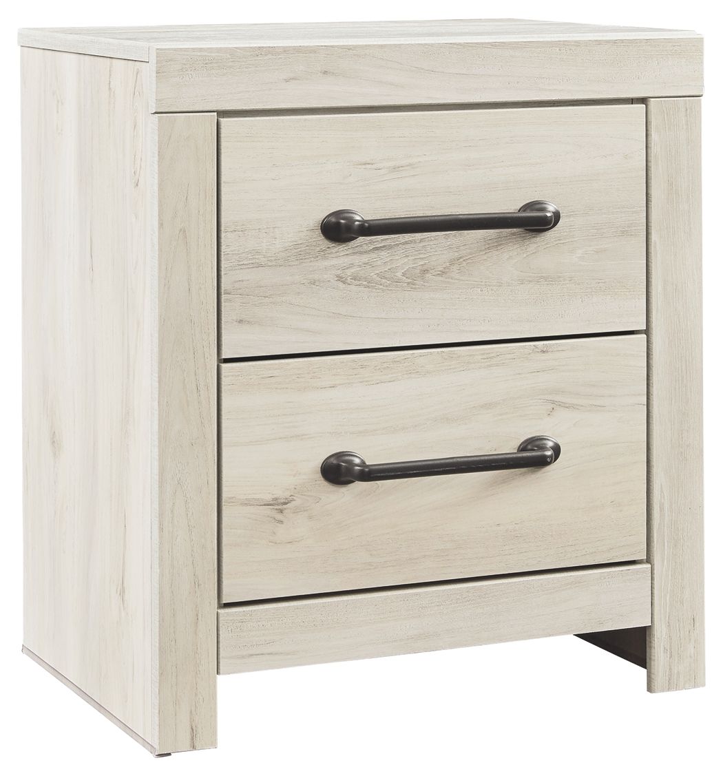Cambeck - Two Drawer Night Stand - Whitewash