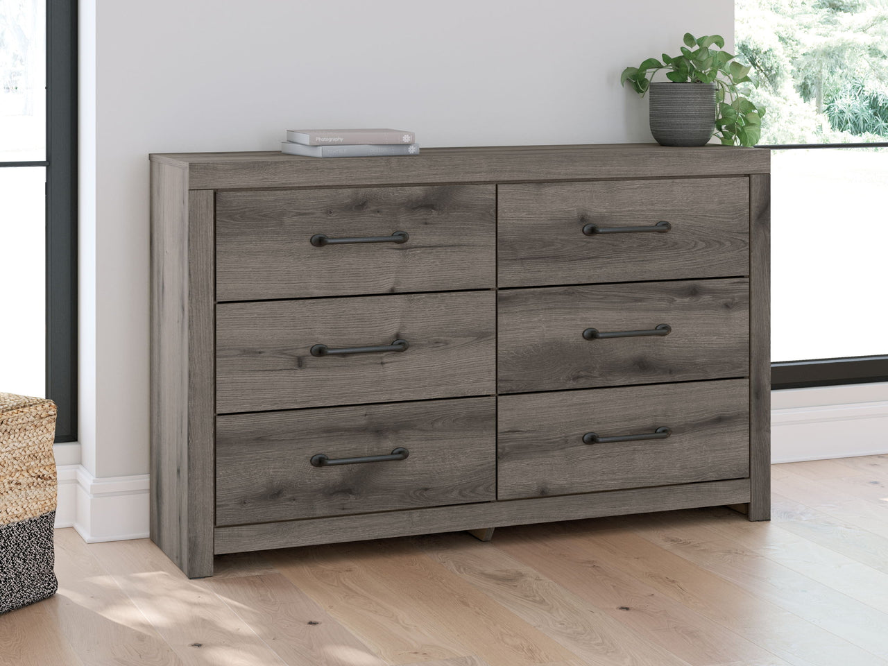 Graystorm - Six Drawer Dresser - Brown Gray