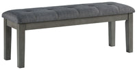 Hallanden - Large UPH Dining Room Bench - Black / Gray