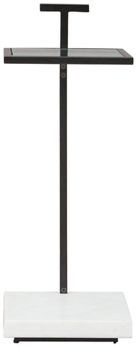 Mannill - Accent Table - Black / White