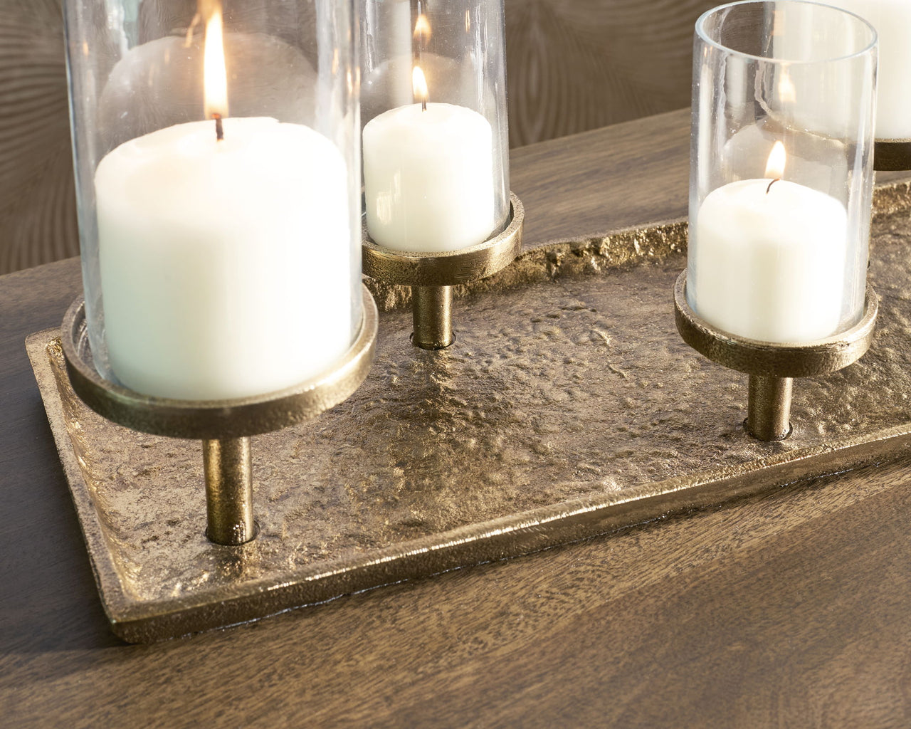 Wallmond - Antique Brass Finish - Candle Holder