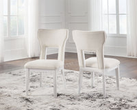 Chalanna - Dining Upholstered Side Chair (Set of 2) - White