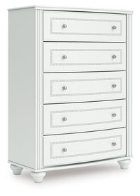 Kozlani - Five Drawer Chest - White