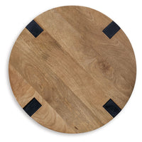 Hanneforth - Round End Table - Brown