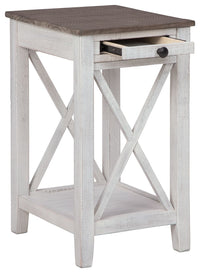 Adalane - Accent Table - White / Gray