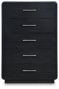 Rowanbeck - Five Drawer Chest - Black