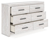 Cayboni - Six Drawer Dresser - Whitewash