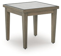 Rainier Ranch - Square End Table - Brown / Beige