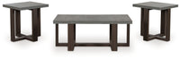 Dynnford - Occasional Table Set (Set of 3) - Gray / Brown