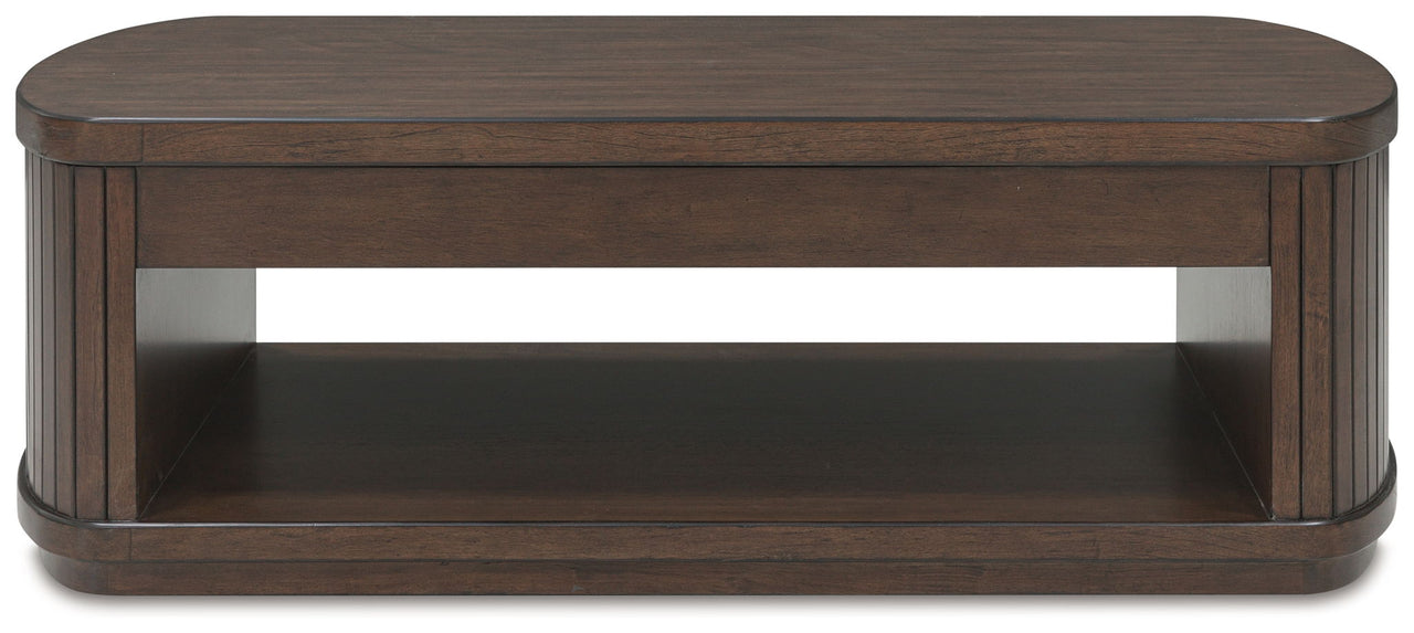 Korestone - Lift Top Cocktail Table - Dark Brown