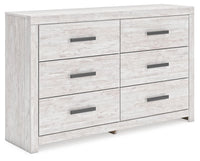 Cayboni - Six Drawer Dresser - Whitewash