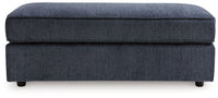 Albar Place - Oversized Accent Ottoman - Cobalt