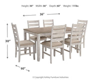 Skempton - Dining Room Table Set (Set of 7) - White
