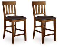 Ralene - Upholstered Barstool (Set of 2) - Medium Brown