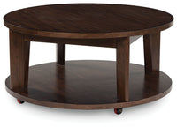 Korestone 2 - Round Cocktail Table - Dark Brown