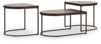 Vanmore - Occasional Table Set (Set of 3) - Dark Brown