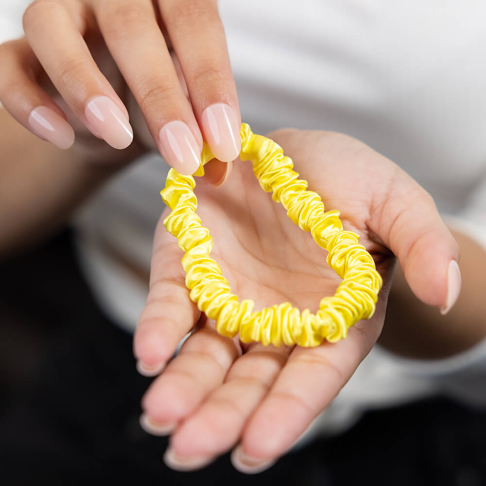 Blissy Skinny Scrunchies - Sunshine Yellow