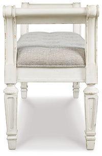 Realyn - Accent Bench - Antique White