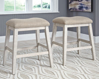 Skempton - Upholstered Stool (Set of 2) - White