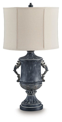 Morvanford - Poly Table Lamp - Antique Black