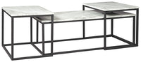 Donnesta - Occasional Table Set (Set of 3) - Gray / Black