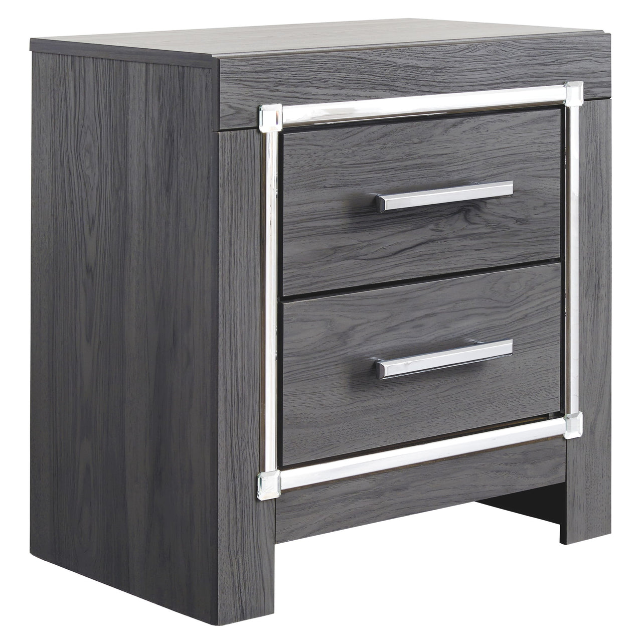 Lodanna - Two Drawer Night Stand - Gray