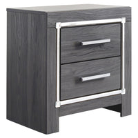 Lodanna - Two Drawer Night Stand - Gray