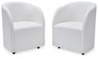 Rowanbeck - Dining Upholstered Arm Chair (Set of 2) - Ivory