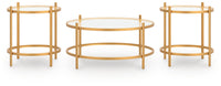 Pearlox - Occasional Table Set (Set of 3) - Gold