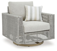 Seton Creek - Swivel Lounge With Cushion - Gray