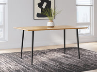 Gretlynn - Rectangular Dining Room Table - Black / Natural