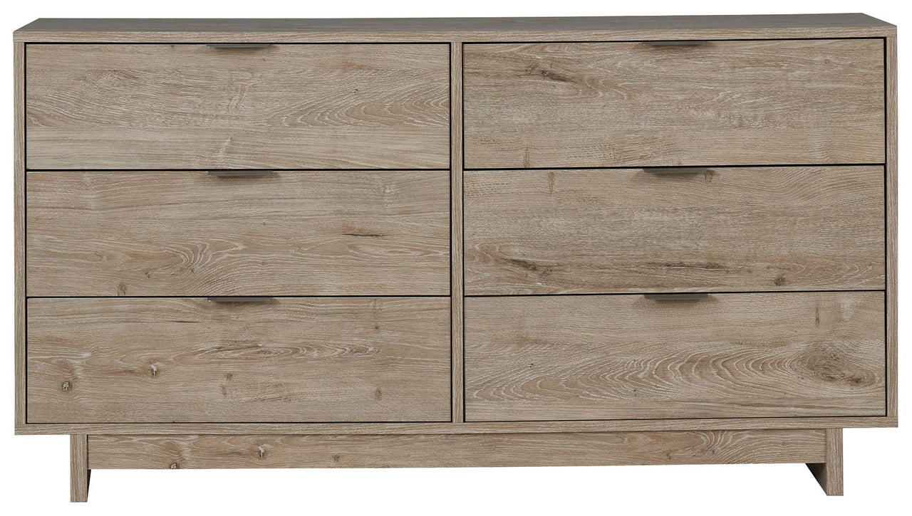 Oliah - Six Drawer Dresser - 31'' Height - Beige
