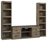Trinell - 3-Piece Entertainment Center - Brown