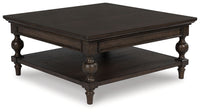 Veramond - Square Cocktail Table - Dark Brown