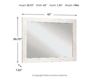 Paxberry - Bedroom Accent Mirror - Whitewash