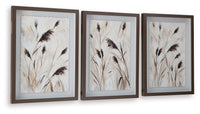 Honslow - Wall Art Set (Set of 3) - Brown / Black / White