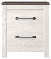 Gerridan - Two Drawer Night Stand - White / Gray