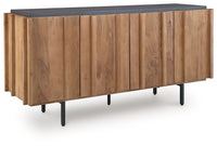 Quintavious - Accent Cabinet - Brown / Charcoal