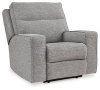 Biscoe - Power Recliner /Adj Headrest - Pewter