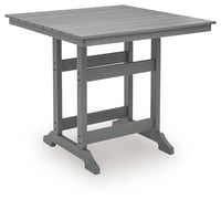 Sanctuary Beach - Square Counter Table With Umbrella Option - Dark Gray