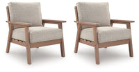 Grover Beach - Lounge Chair With Cushion (Set of 2) - Driftwood