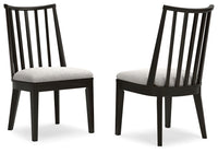 Galliden - Dining Upholstered Side Chair (Set of 2) - Black
