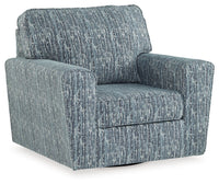 Aterburm - Swivel Accent Chair - Twilight