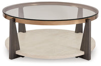 Frazwa - Round Cocktail Table - Multi