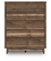 Chirason - Five Drawer Wide Chest - Brown