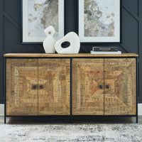 Camney - Accent Cabinet - Brown / Black