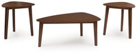 Lyncott - Occasional Wood Table Set (Set of 3) - Brown