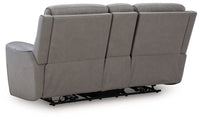 5Z-Comfort - Relaxation - Power Reclining Loveseat with Console / Adj Headrest